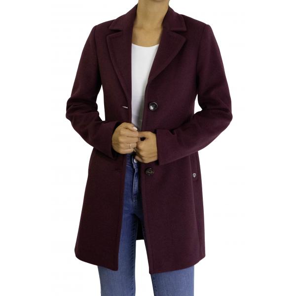 Cappotto lineare con chiusura a bottoni Please